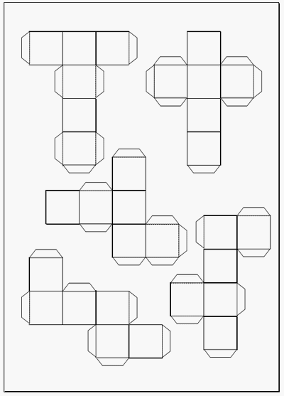 立方体展開図のフォーマット